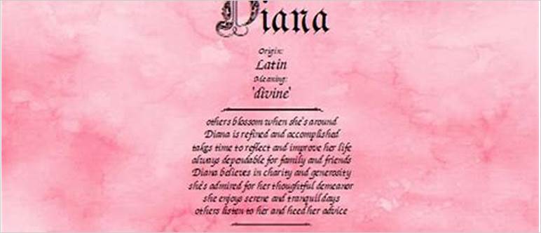 Diana meaning in bible